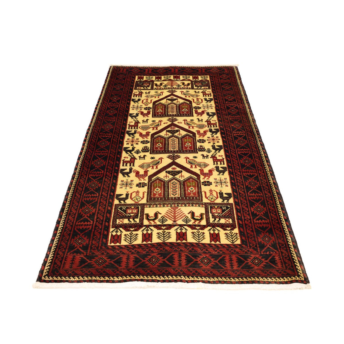 Runner Baluch-matta - 196 x 103 cm - beige
