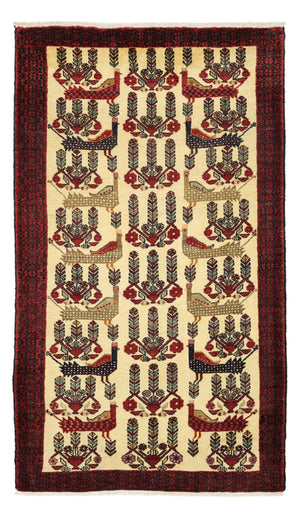 Runner Baluch-matta - 196 x 109 cm - beige