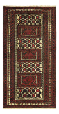 Runner Baluch-matta - 194 x 102 cm - mörkröd