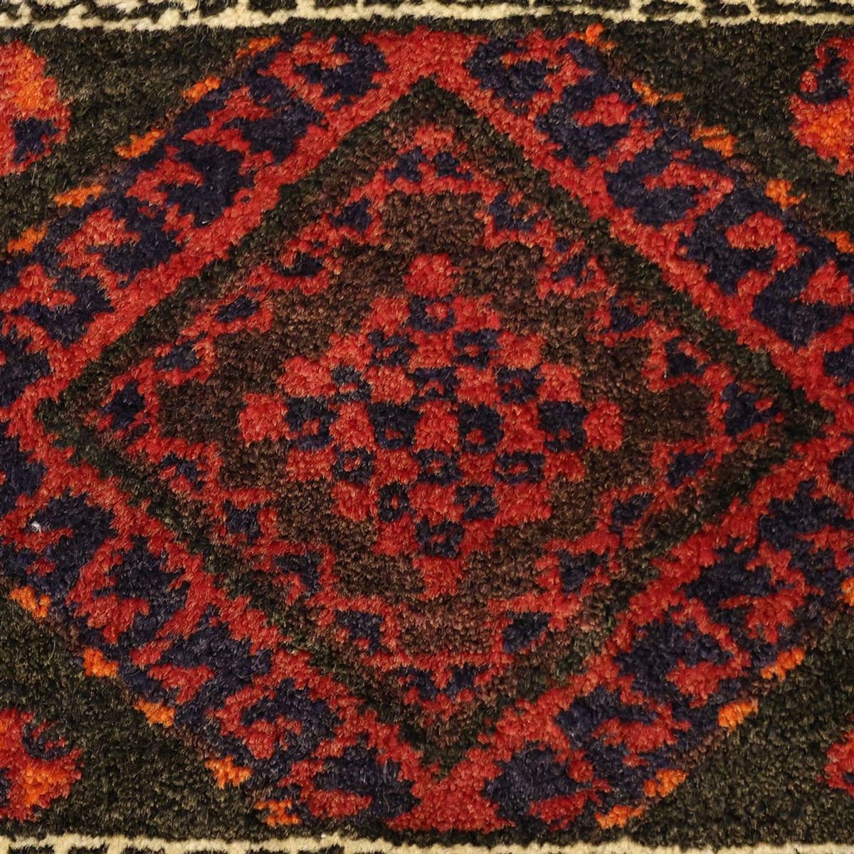 Runner Baluch-matta - 194 x 102 cm - mörkröd