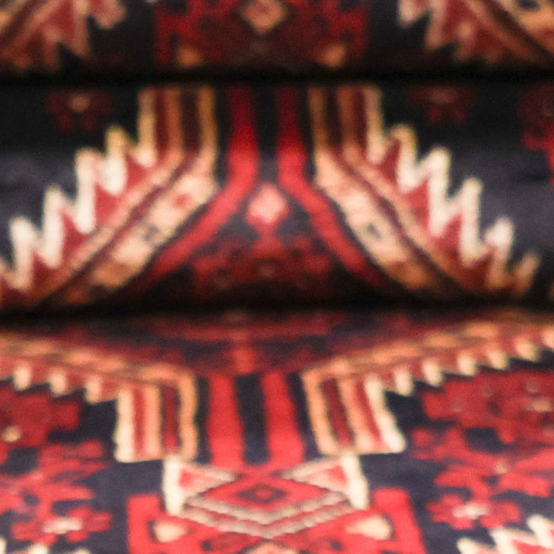 Runner Baluch-matta - 199 x 100 cm - mörkröd