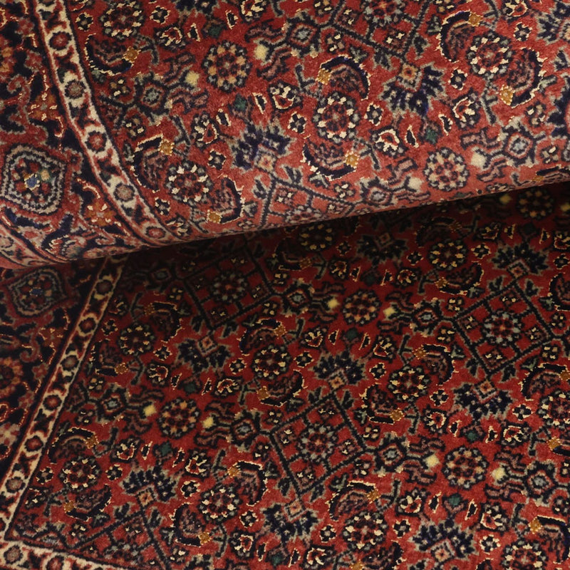 Persisk matta - Bijar - 140 x 72 cm - mörkröd