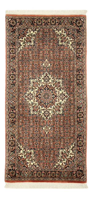 Persisk matta - Bijar - 144 x 70 cm - mörkröd