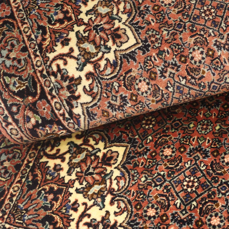 Persisk matta - Bijar - 144 x 70 cm - mörkröd