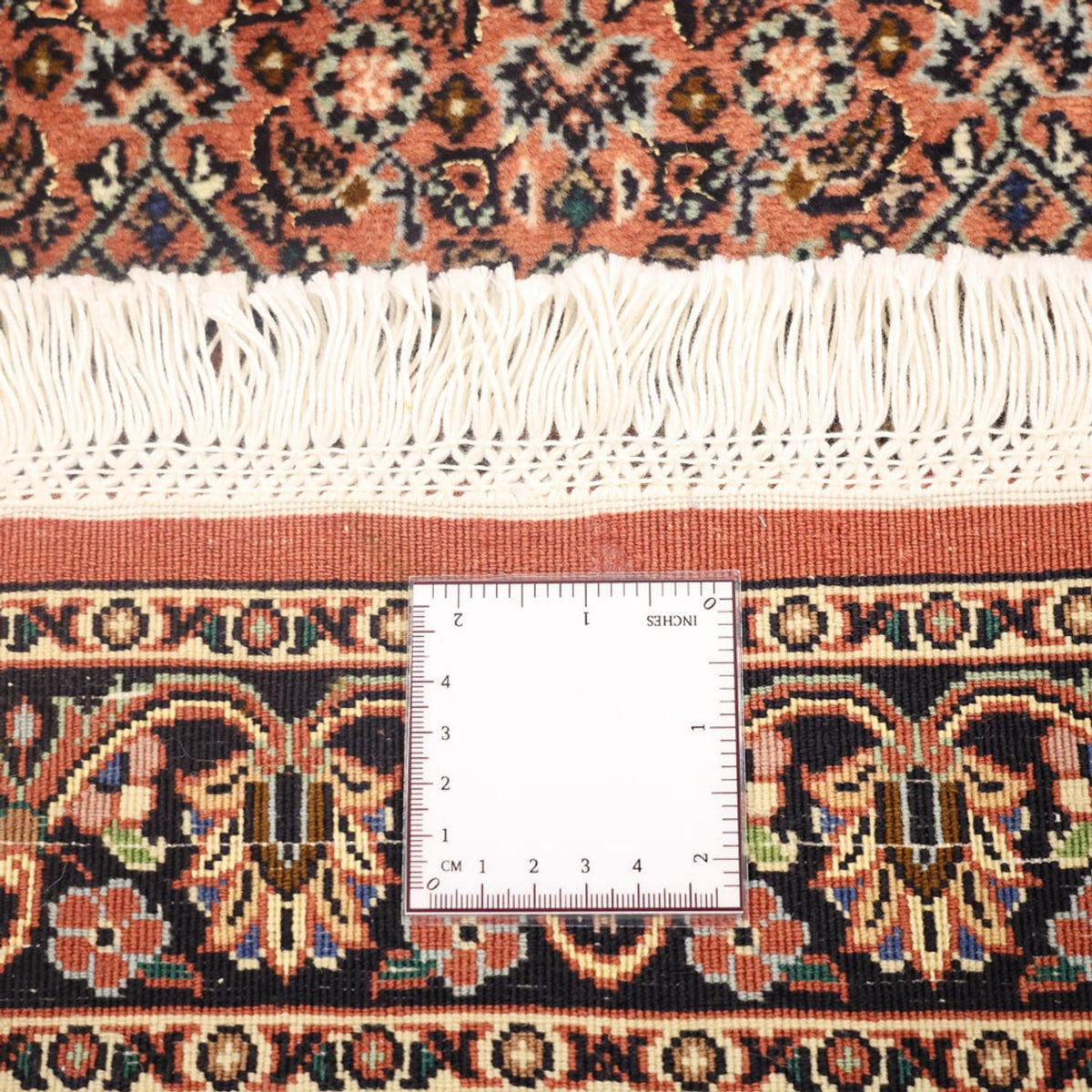 Persisk matta - Bijar - 144 x 70 cm - mörkröd