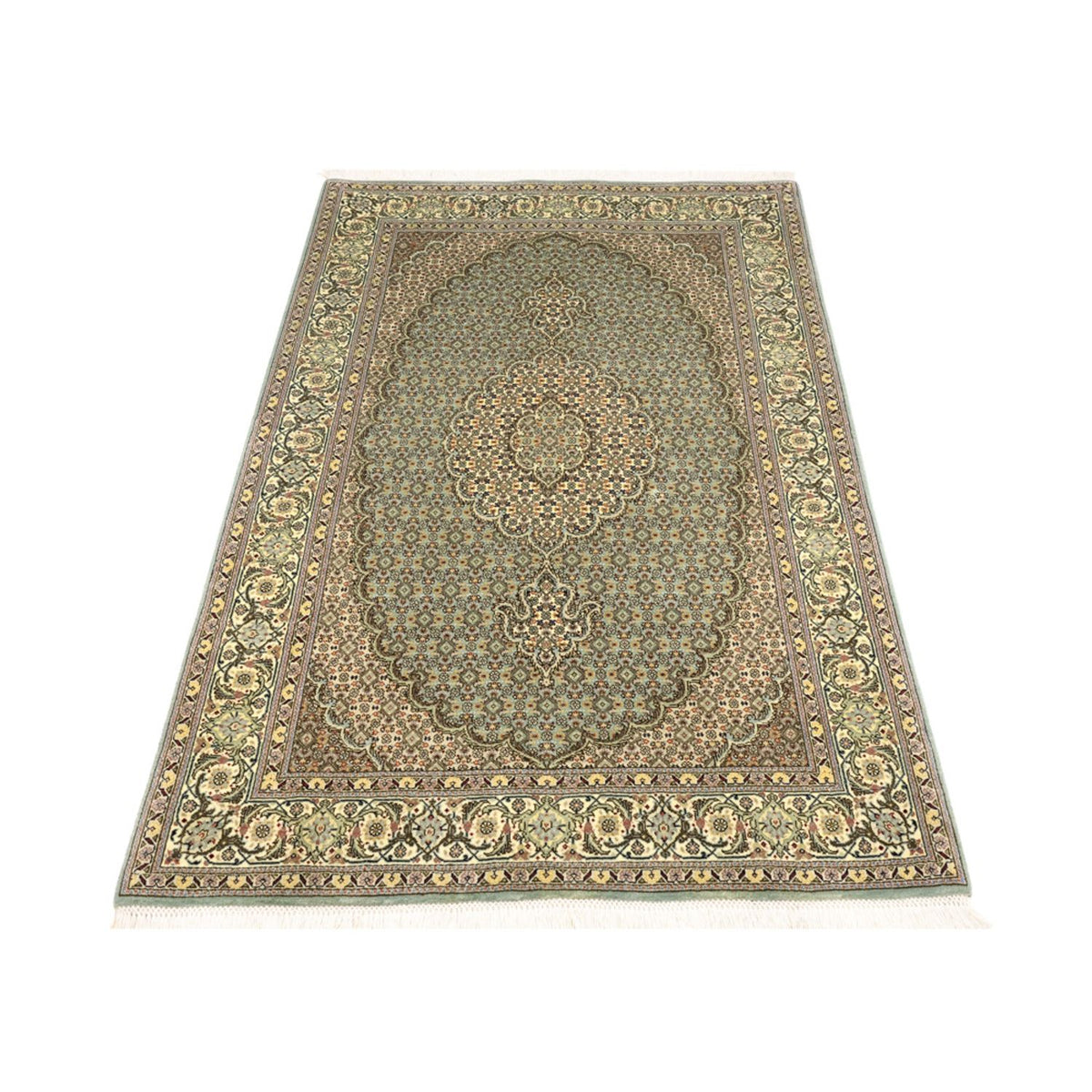 Persisk matta - Tabriz - Royal - 153 x 101 cm - olivgrön
