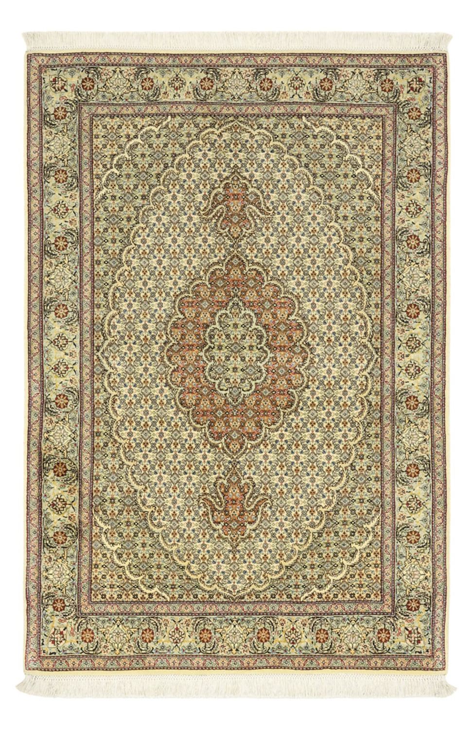 Persisk matta - Tabriz - Royal - 150 x 102 cm - olivgrön