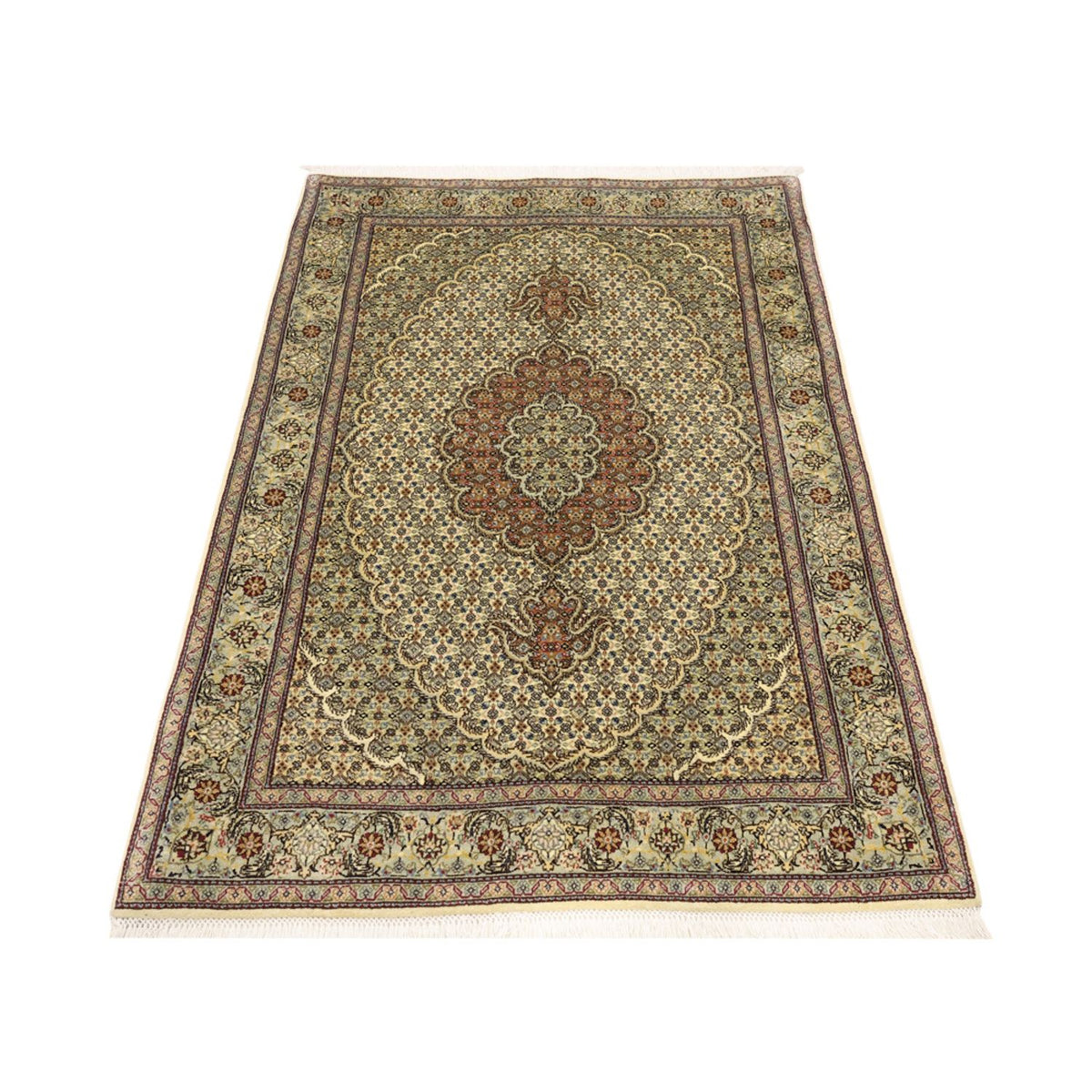 Persisk matta - Tabriz - Royal - 150 x 102 cm - olivgrön