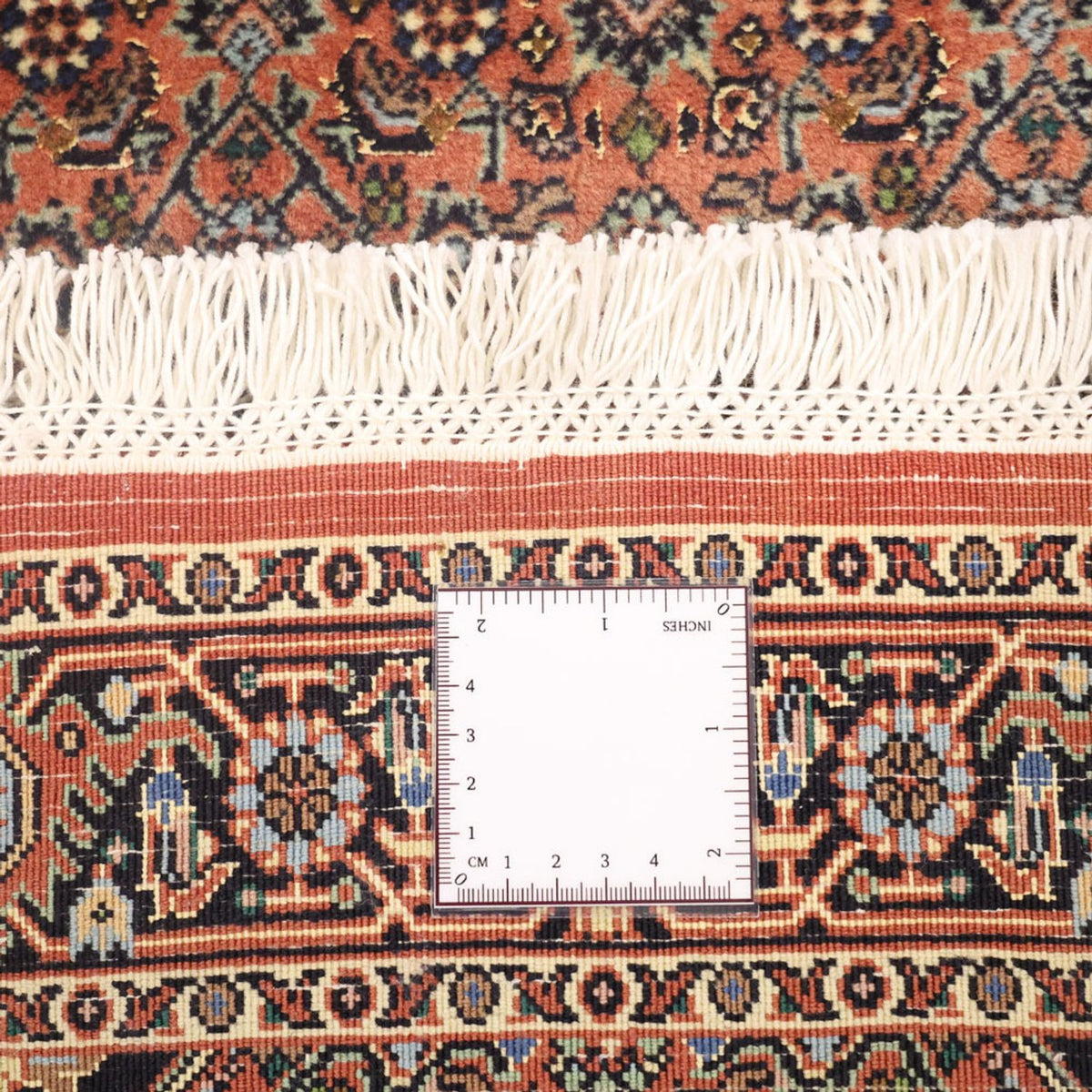 Persisk matta - Bijar - 140 x 68 cm - mörkröd