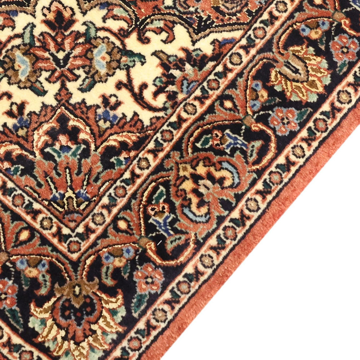 Persisk matta - Bijar - 145 x 73 cm - mörkröd