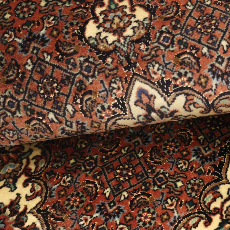 Persisk matta - Bijar - 145 x 73 cm - mörkröd