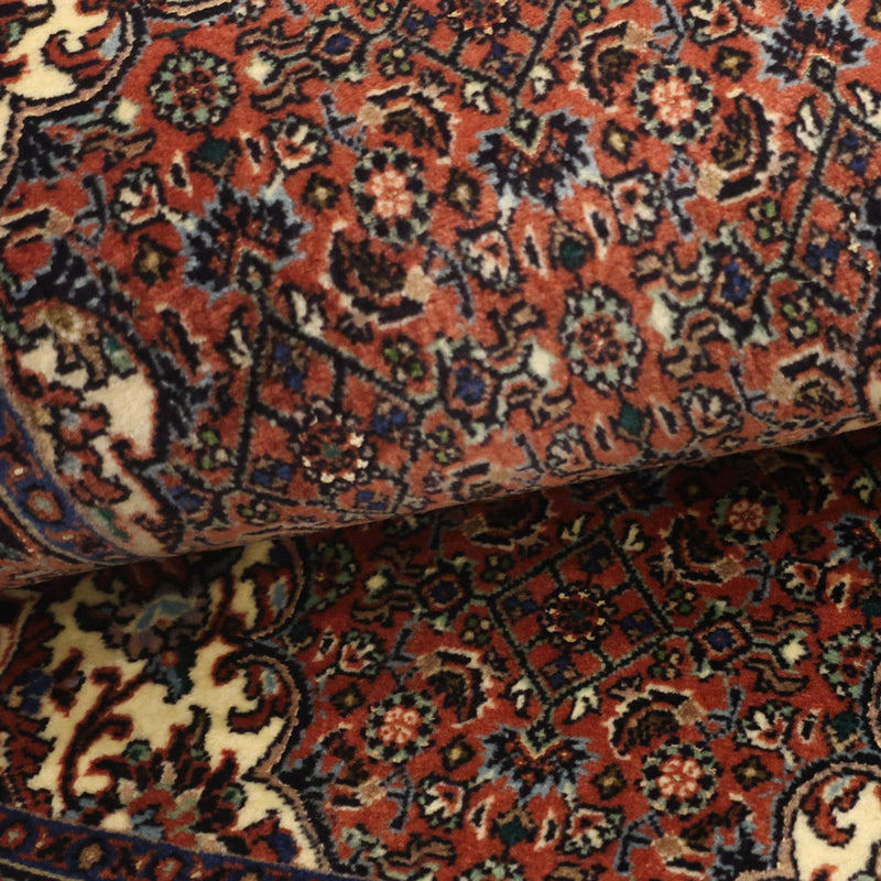 Persisk matta - Bijar - 141 x 69 cm - mörkröd