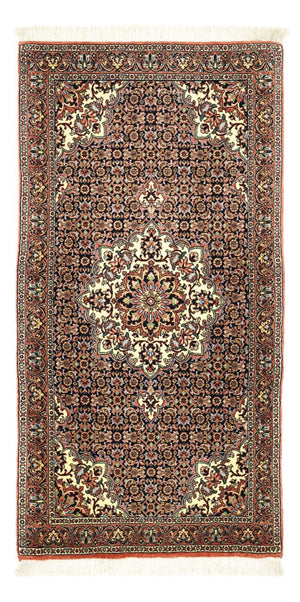 Persisk matta - Bijar - Kungliga - 137 x 70 cm - mörkröd