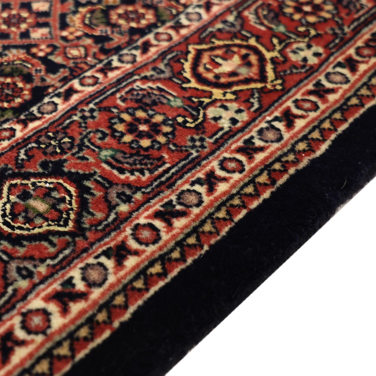 Persisk matta - Bijar - Kungliga - 147 x 91 cm - mörkröd