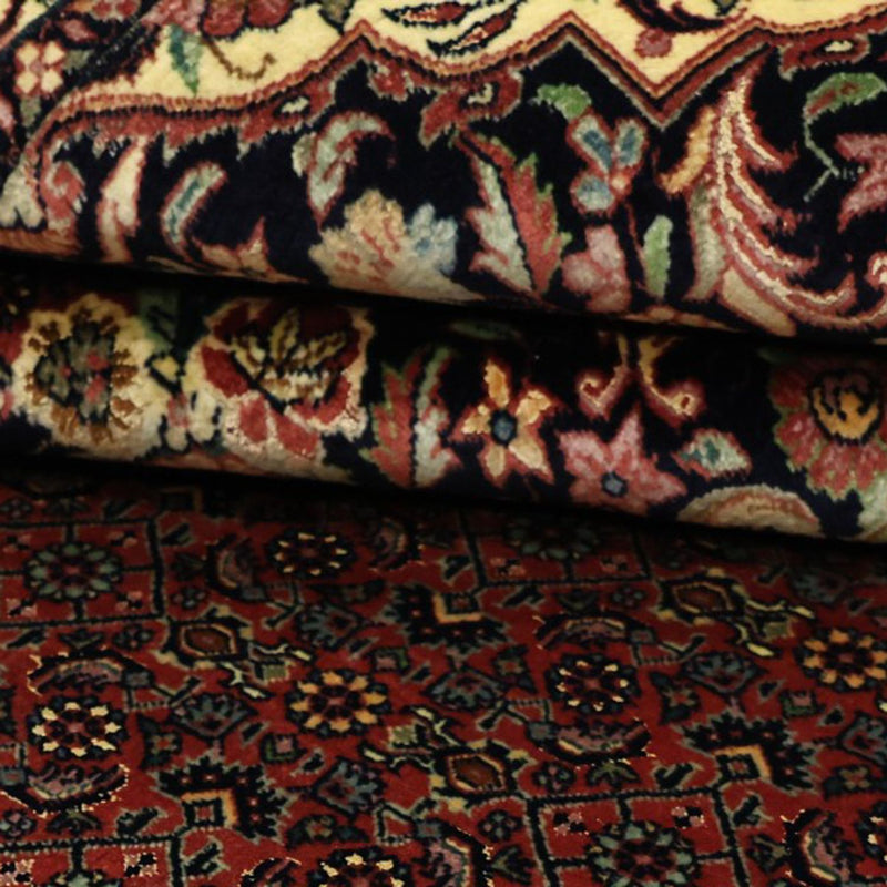 Persisk matta - Bijar - Kungliga - 199 x 156 cm - mörkröd
