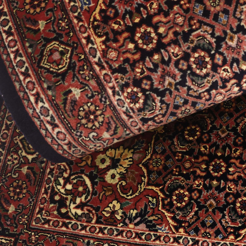 Persisk matta - Bijar - Kungliga - 140 x 70 cm - mörkröd