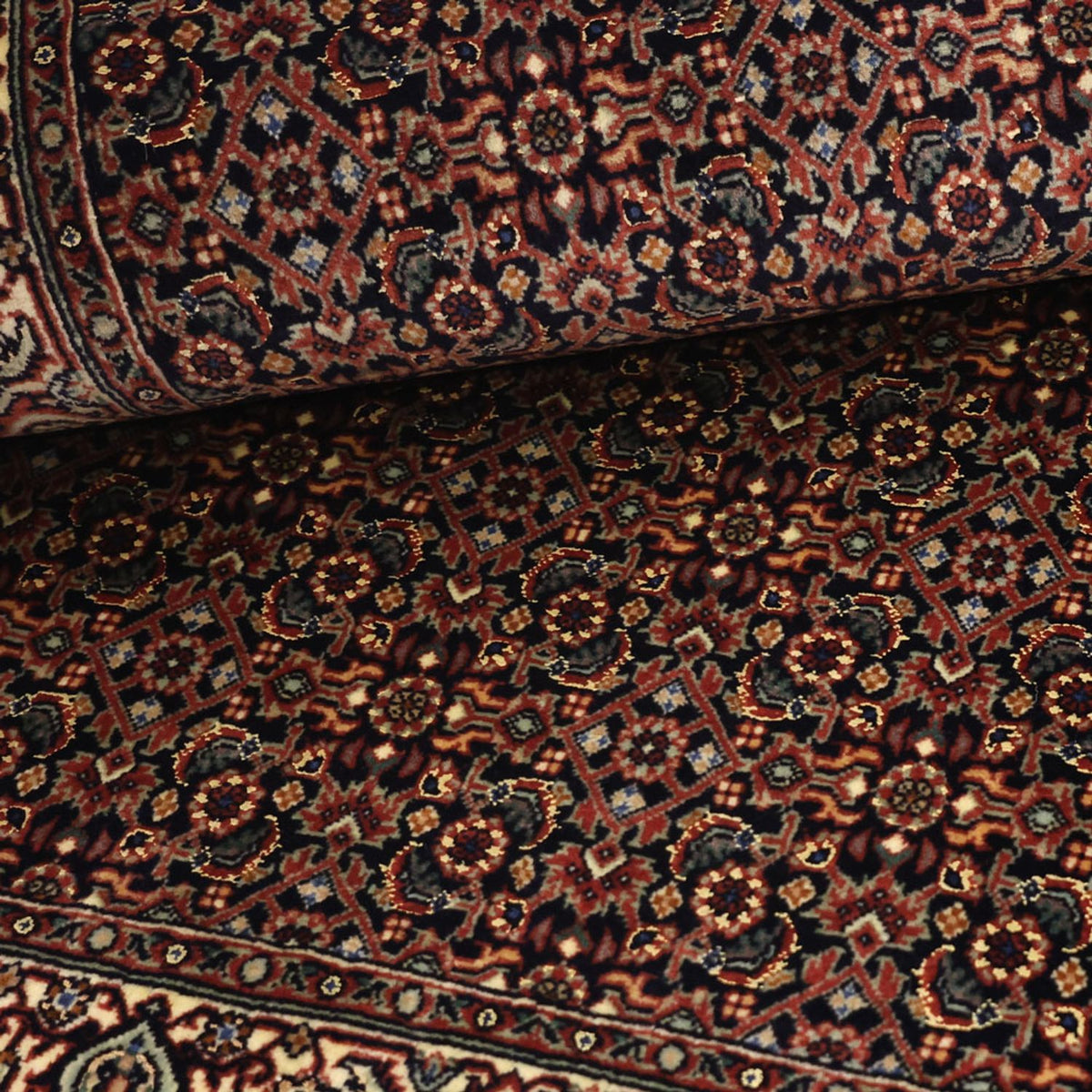 Persisk matta - Bijar - Kungliga - 150 x 91 cm - mörk beige