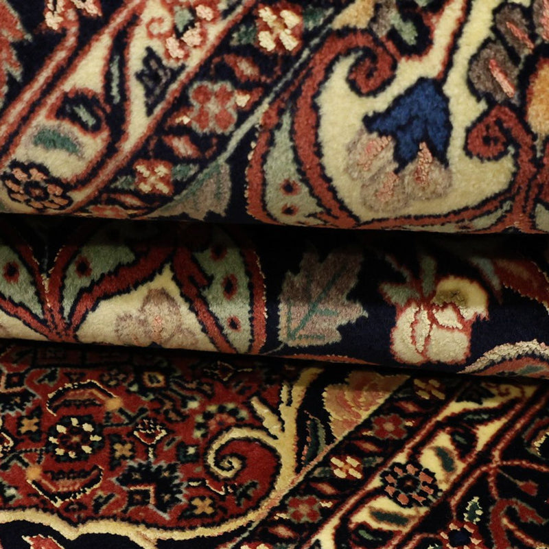 Persisk matta - Bijar - Kungliga - 198 x 139 cm - mörkröd