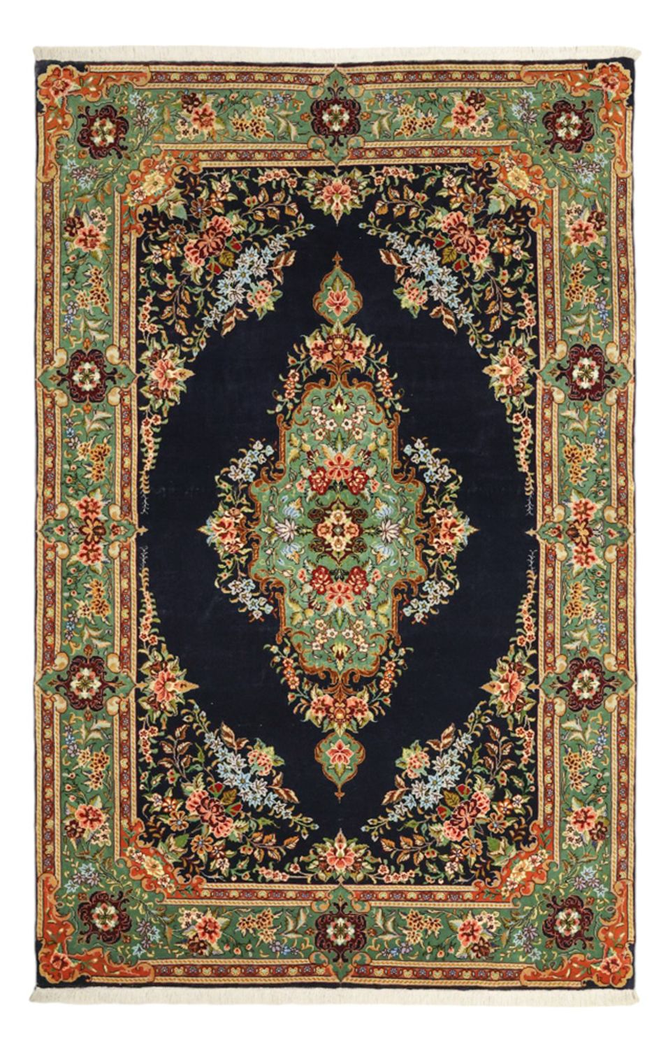 Persisk matta - Classic - 161 x 102 cm - mörkblå