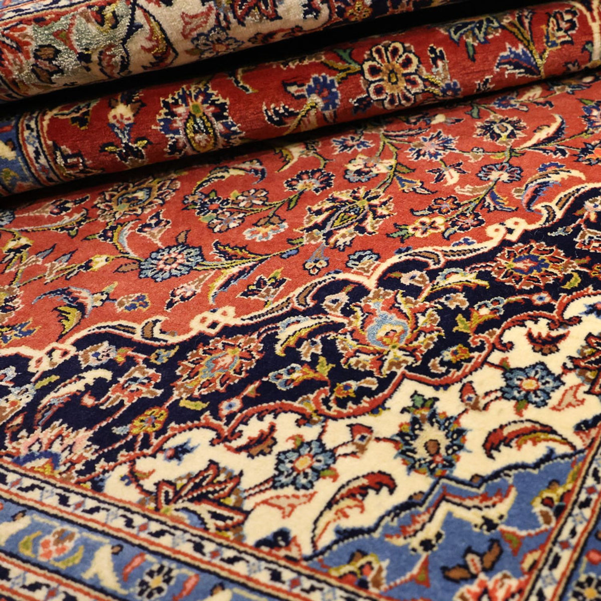 Persiska mattor - Keshan - 170 x 110 cm - röd