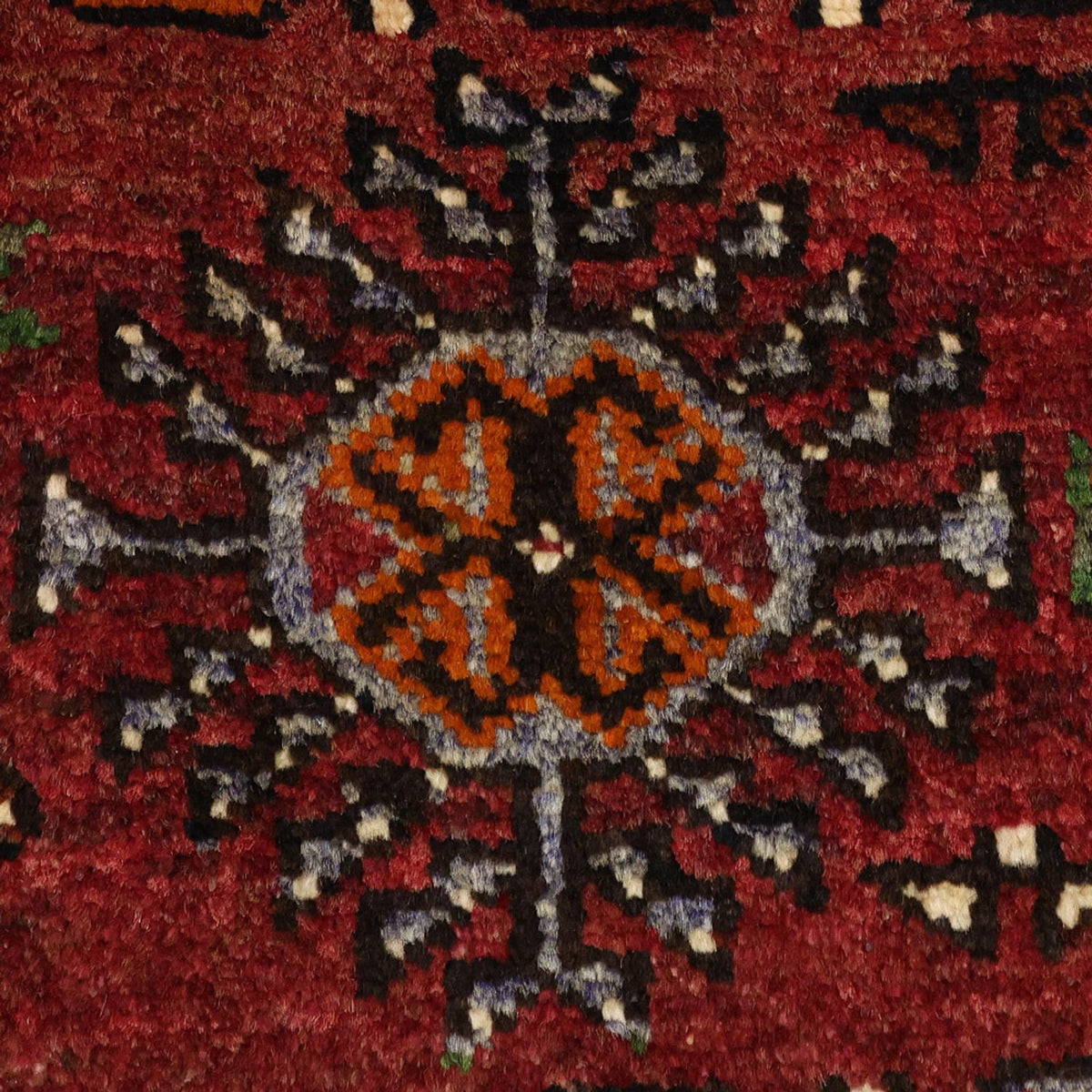 Persisk matta - Nomadic - 300 x 150 cm - mörkröd