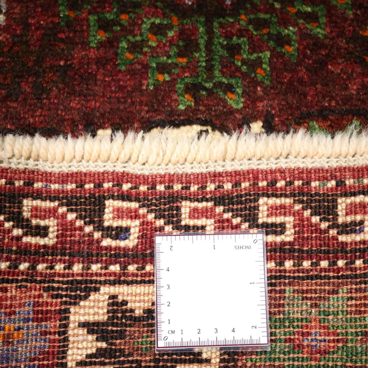 Persisk matta - Nomadic - 300 x 150 cm - mörkröd