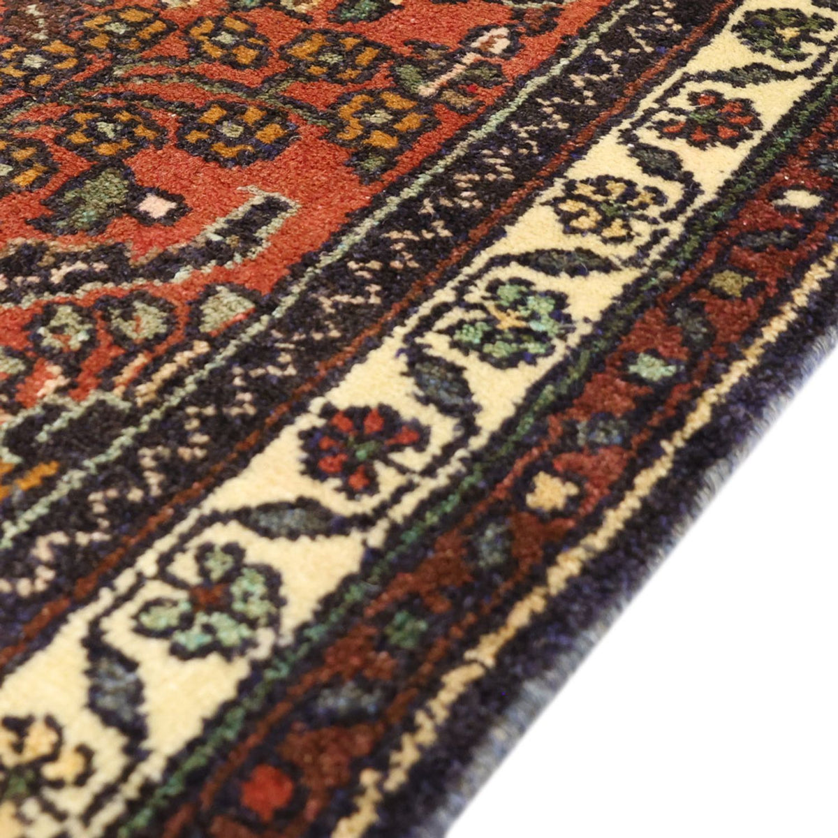 Runner Persisk matta - Nomadic - 313 x 83 cm - mörkröd