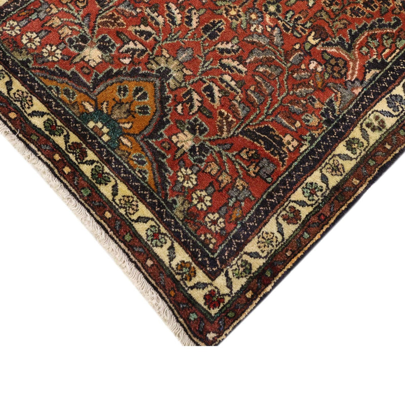 Runner Persisk matta - Nomadic - 313 x 83 cm - mörkröd