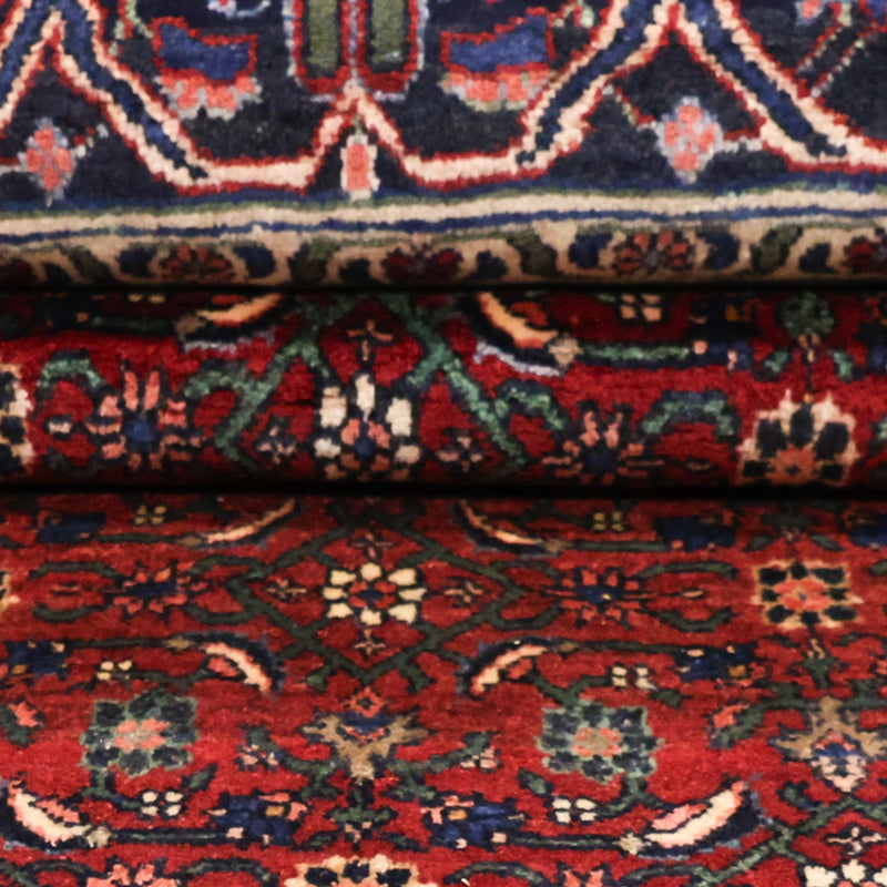 Persisk matta - Bijar - Kungliga - 288 x 168 cm - mörkröd