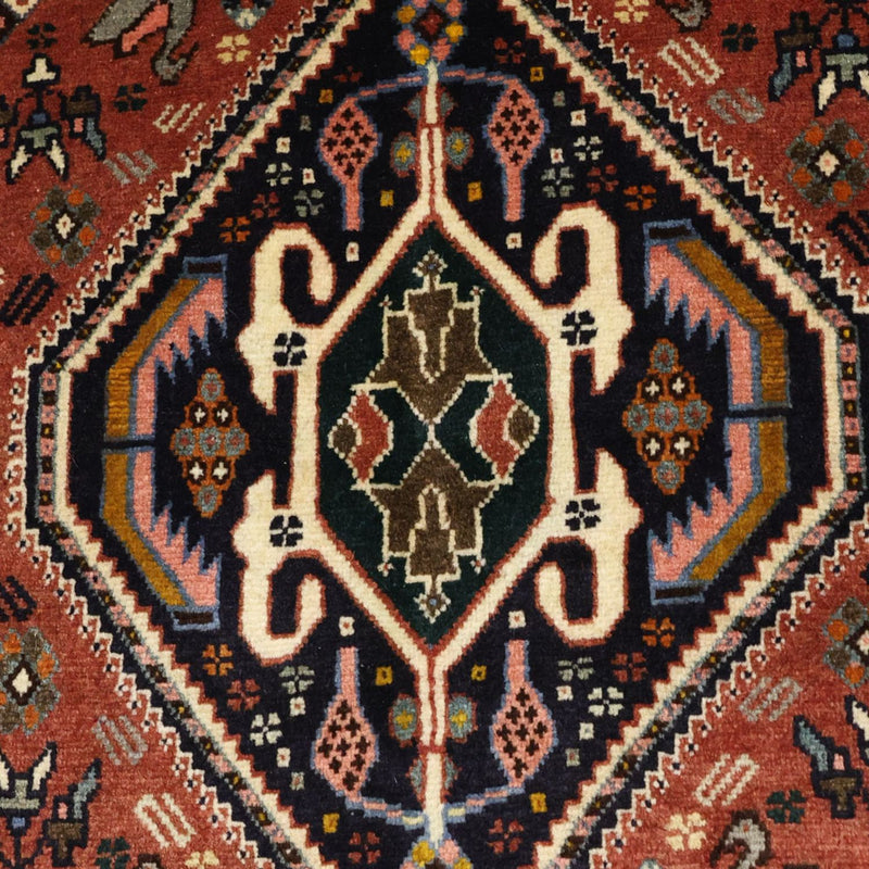 Gabbeh-matta - Kashkuli Persiska - 150 x 105 cm - mörkröd