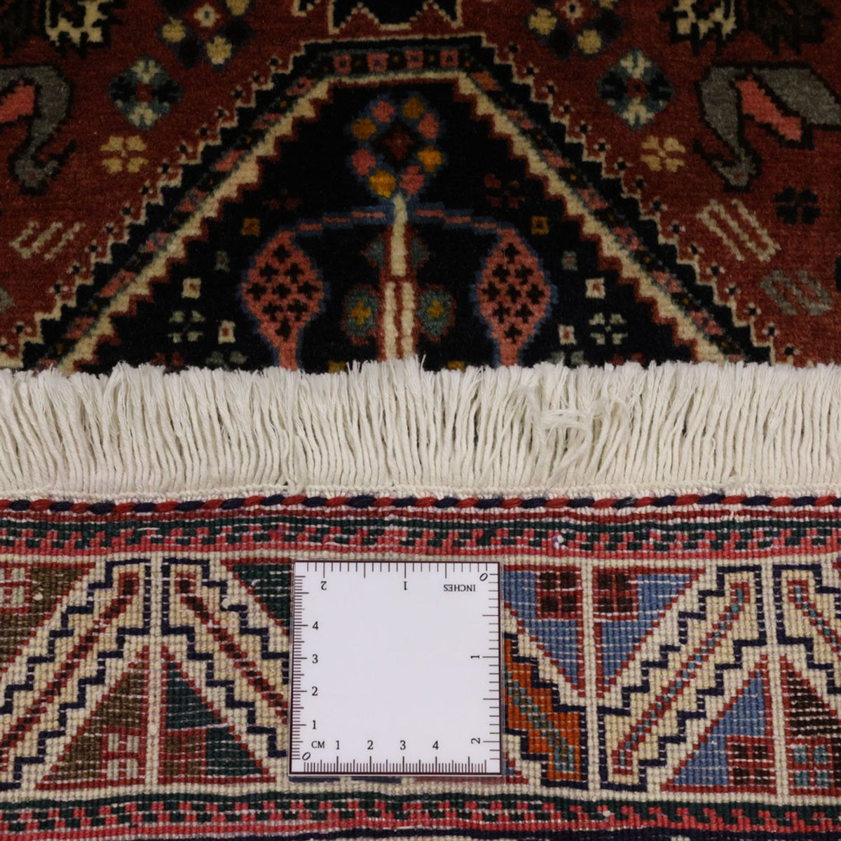 Gabbeh-matta - Kashkuli Persiska - 150 x 105 cm - mörkröd