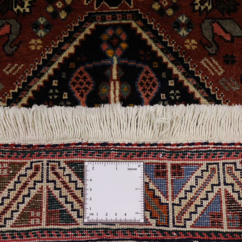 Gabbeh-matta - Kashkuli Persiska - 150 x 105 cm - mörkröd