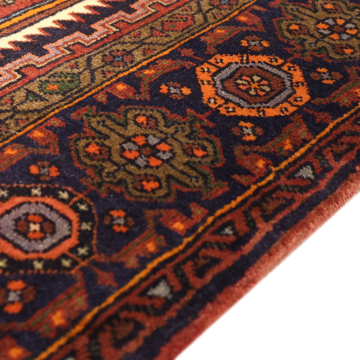 Persisk matta - Nomadic - 158 x 99 cm - mörkröd