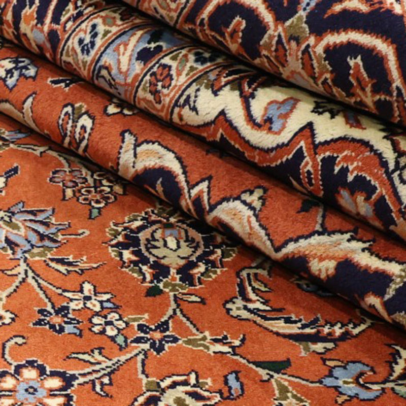 Persiska mattor - Keshan - 343 x 247 cm - ljusröd