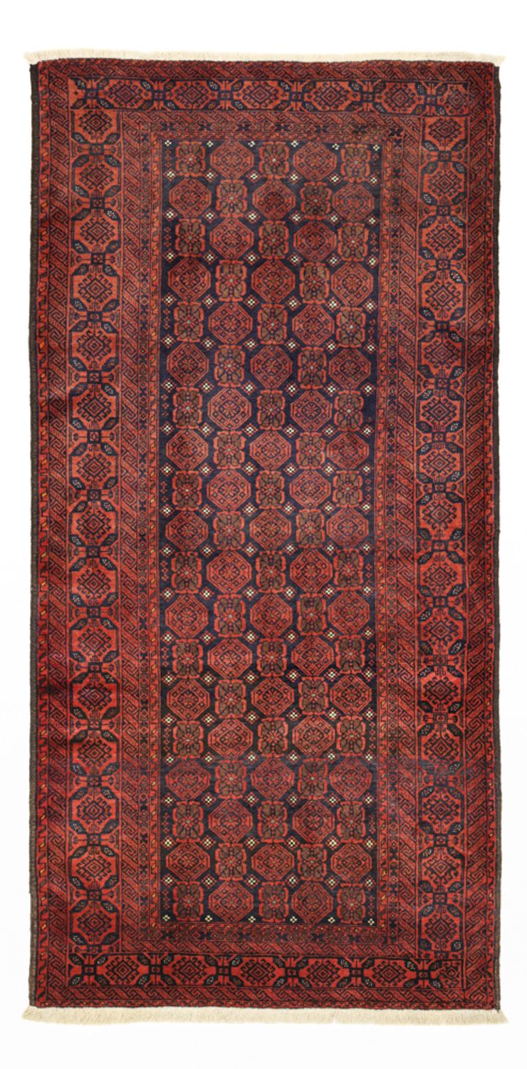 Runner Baluch-matta - 215 x 112 cm - mörkröd