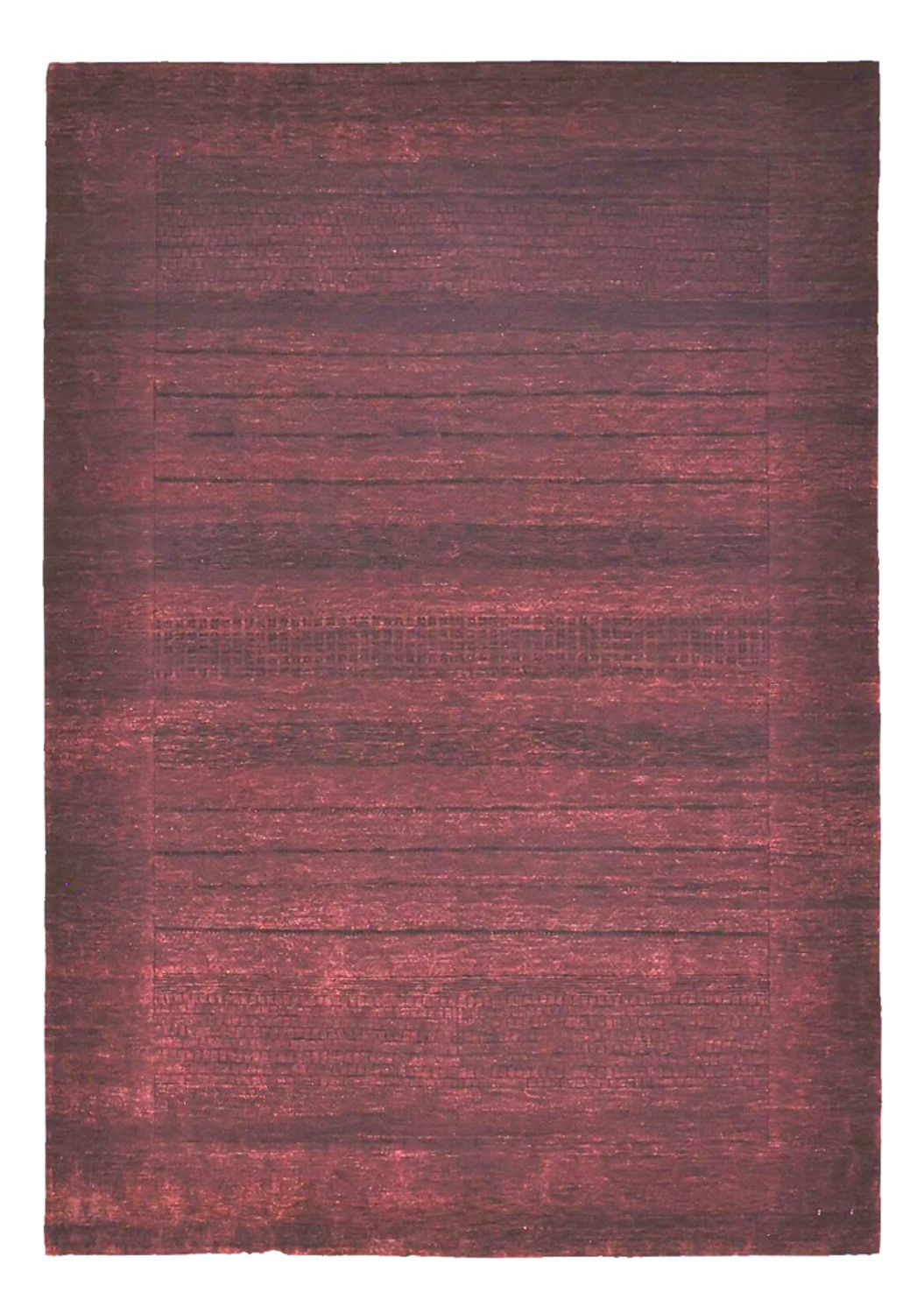 Gabbeh-mattan - Loribaft Indus - 235 x 166 cm - mörkröd