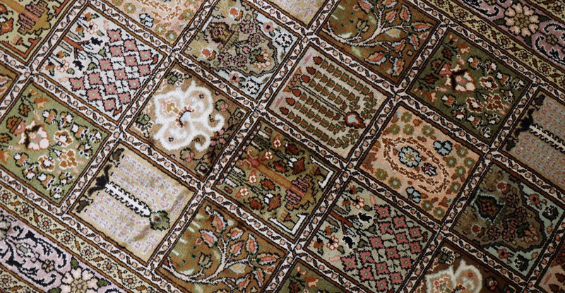 Sidenmatta - Kashmir Silk - 152 x 90 cm - brun