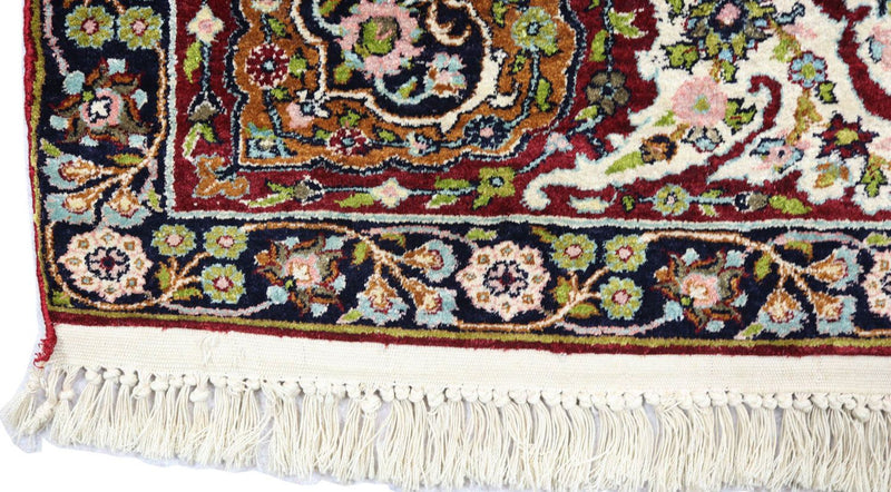 Sidenmatta - Kashmir Silk - 152 x 98 cm - svart