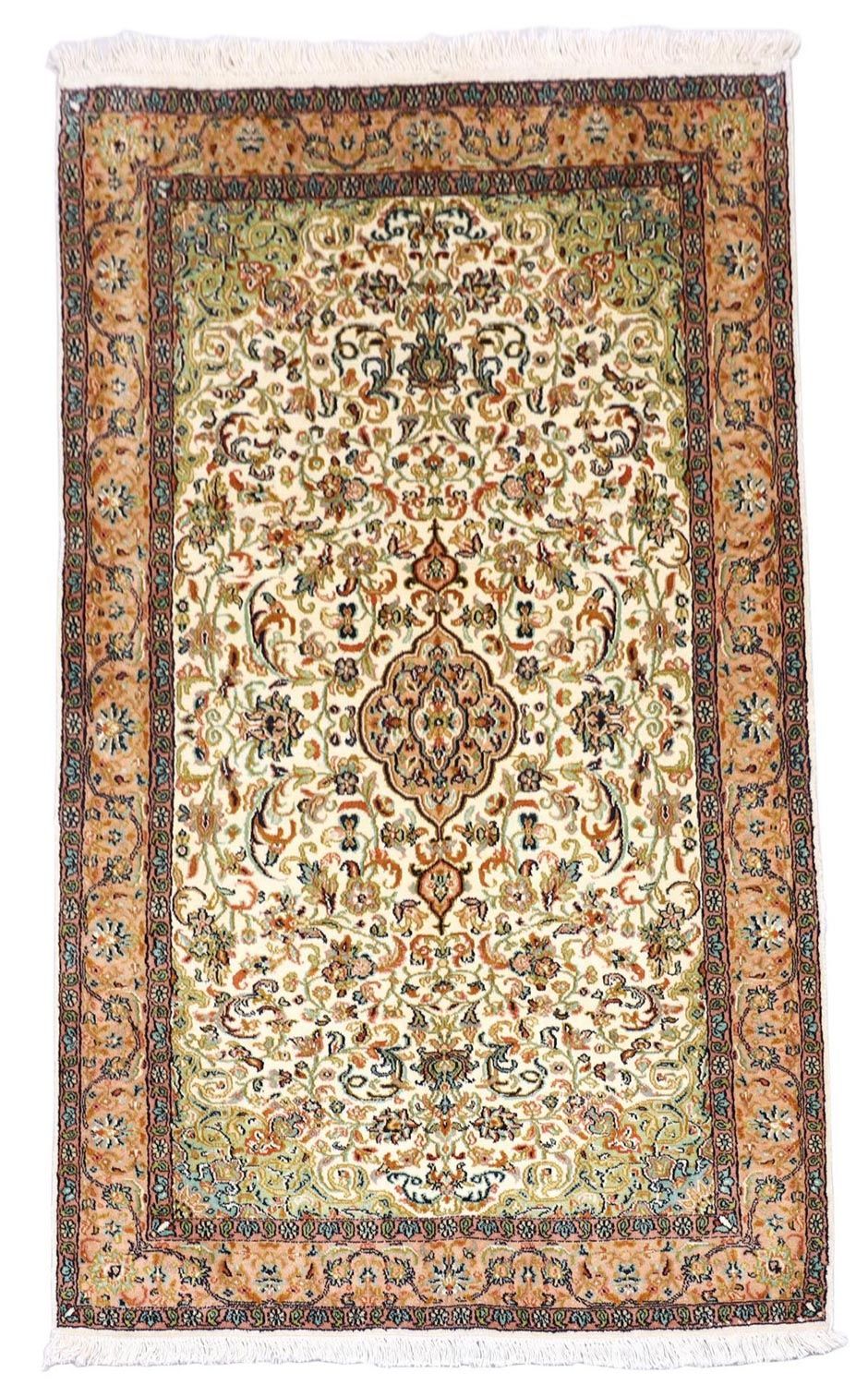 Sidenmatta - Kashmir Silk - 155 x 99 cm - beige