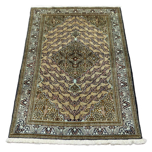 Silk Carpet - Ghom Silk - Premium - 163 x 109 cm - mörkblå
