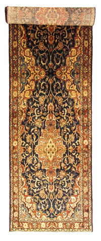 Runner Persisk matta - Nomadic - 428 x 110 cm - blå