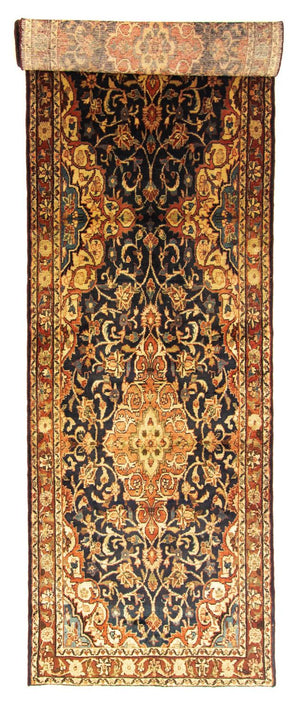 Runner Persisk matta - Nomadic - 428 x 110 cm - blå