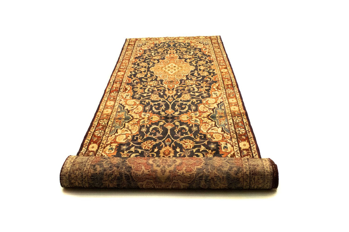 Runner Persisk matta - Nomadic - 428 x 110 cm - blå