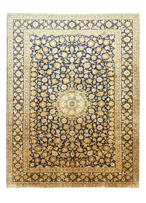 Persiska mattor - Keshan - 412 x 307 cm - blå