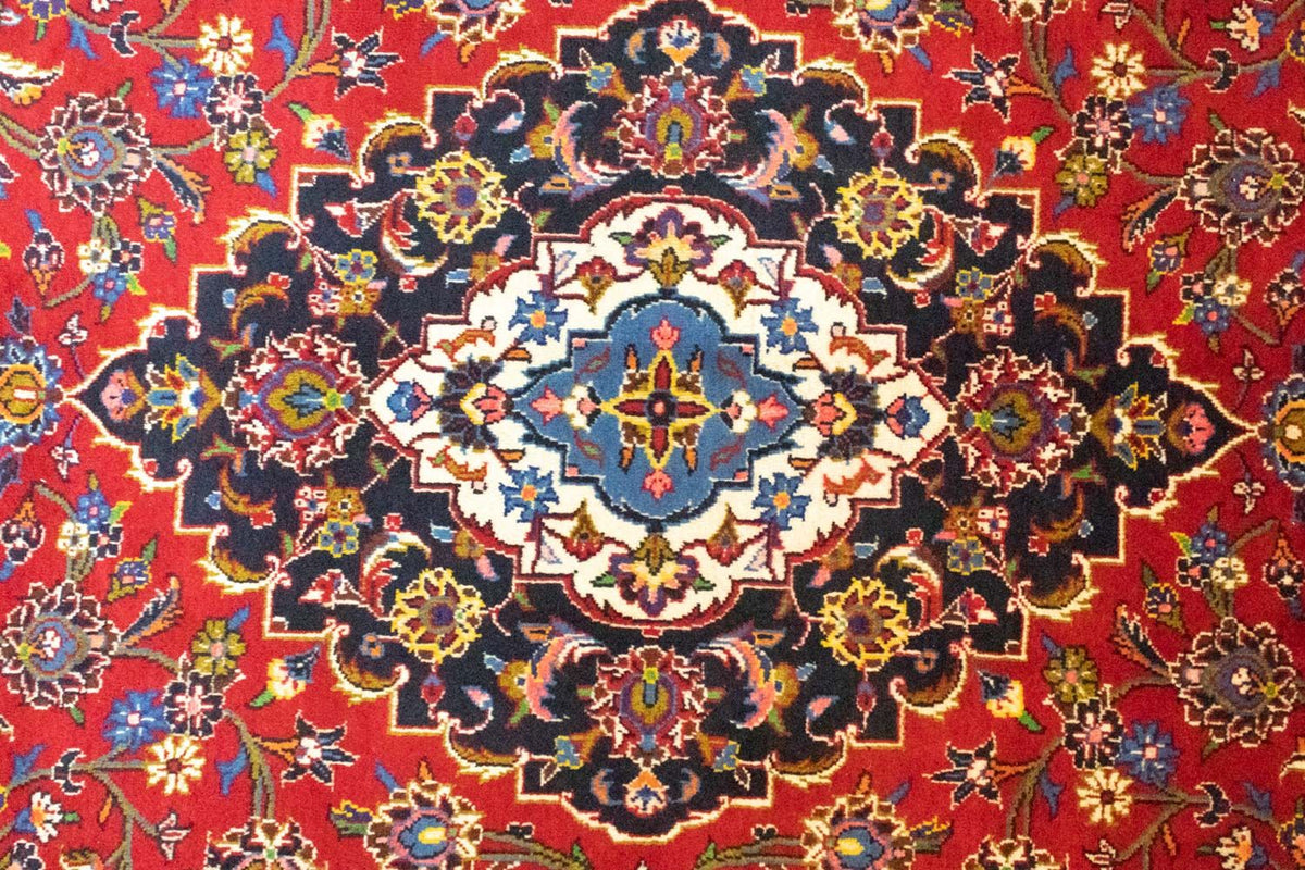 Persiska mattor - Keshan - 344 x 246 cm - röd