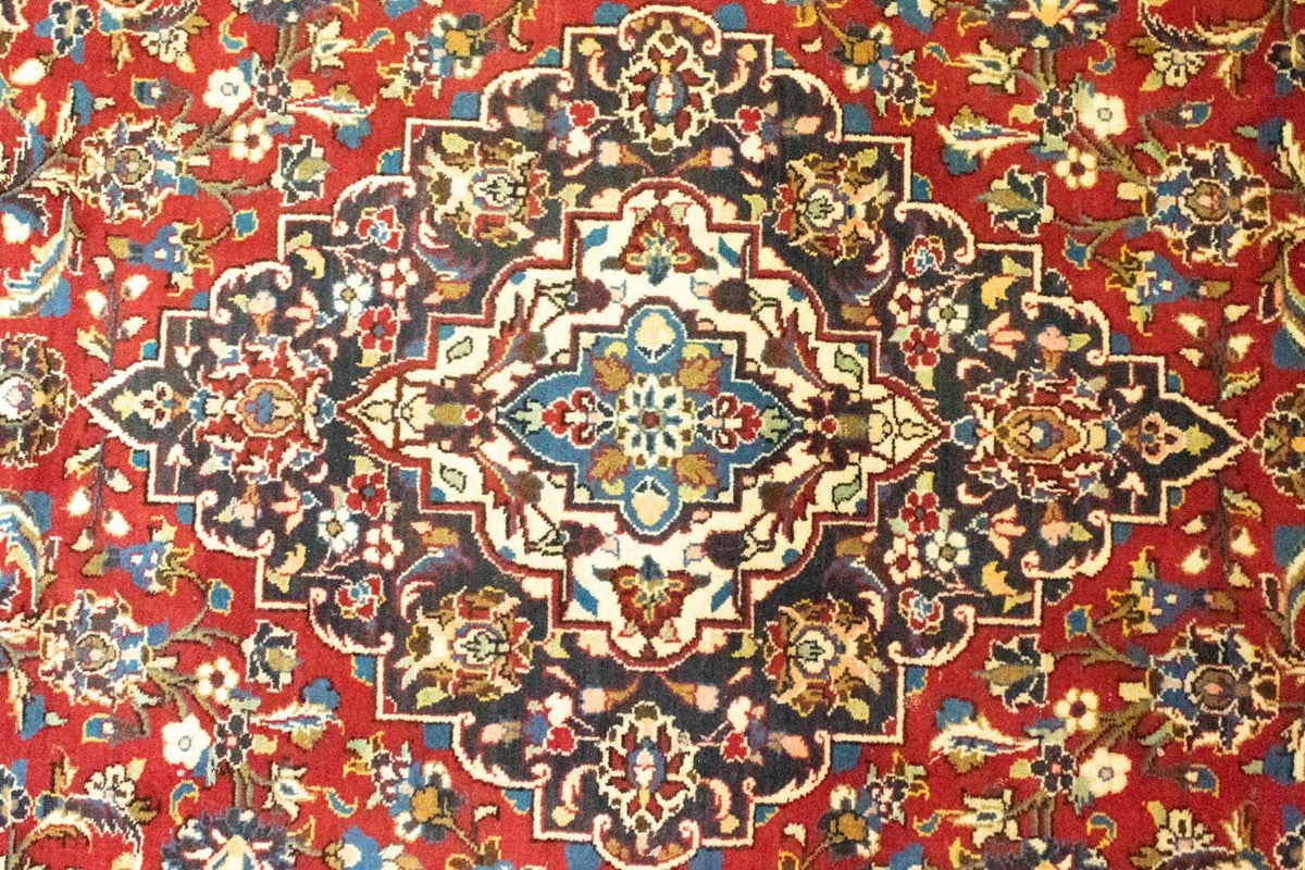 Persiska mattor - Keshan - 356 x 251 cm - röd