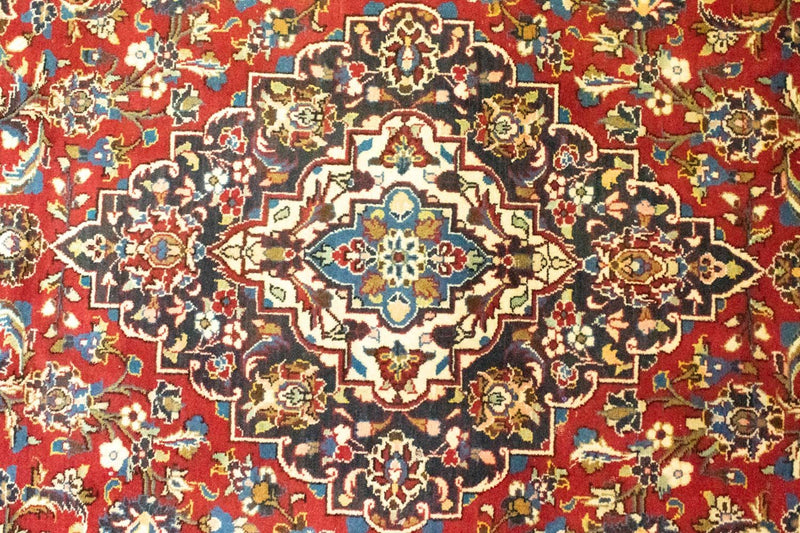 Persiska mattor - Keshan - 356 x 251 cm - röd