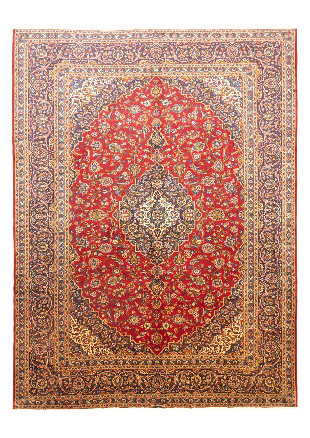 Persiska mattor - Keshan - 400 x 295 cm - röd