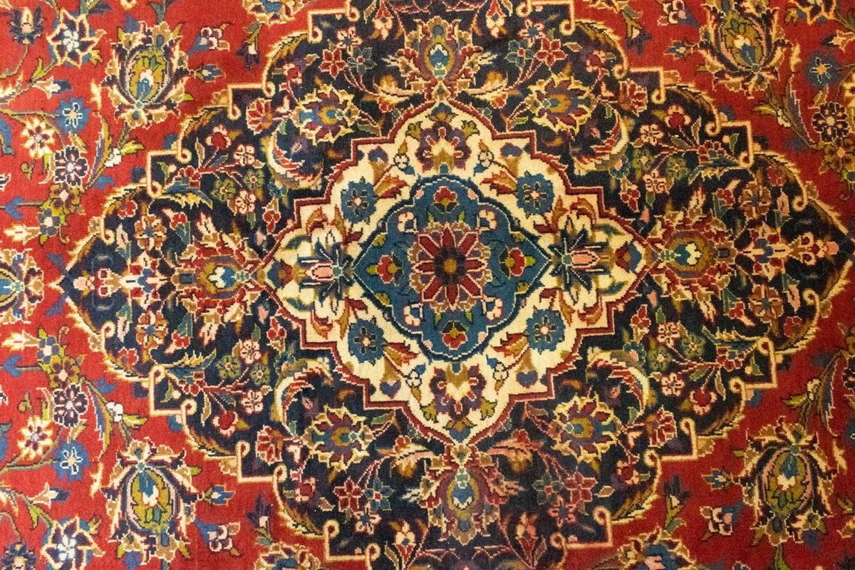 Persiska mattor - Keshan - 410 x 310 cm - röd