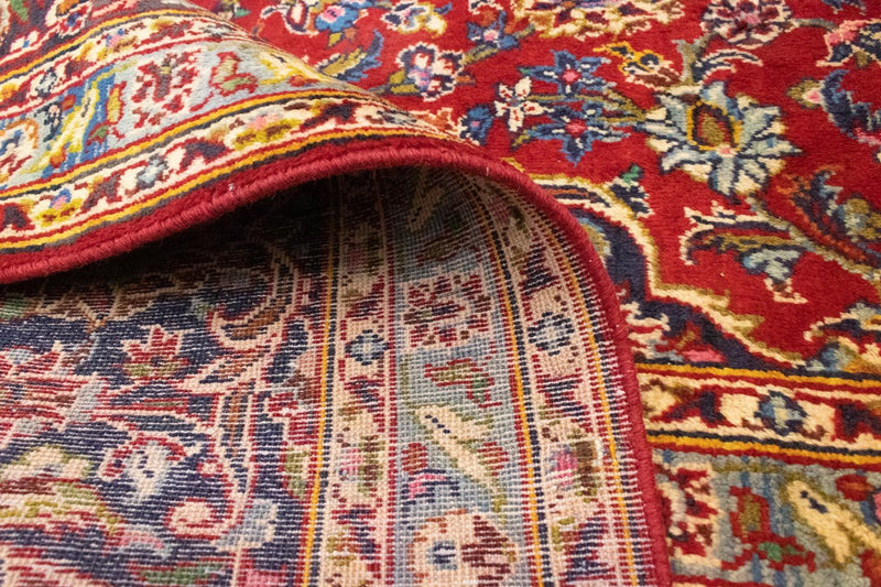 Persiska mattor - Keshan - 401 x 294 cm - röd